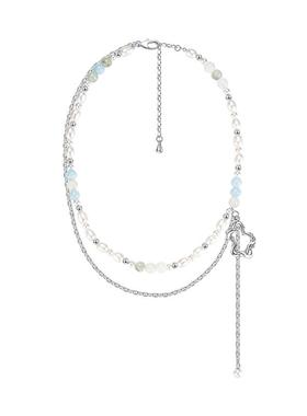 三倍微醺桃花源天清色花苞双层链