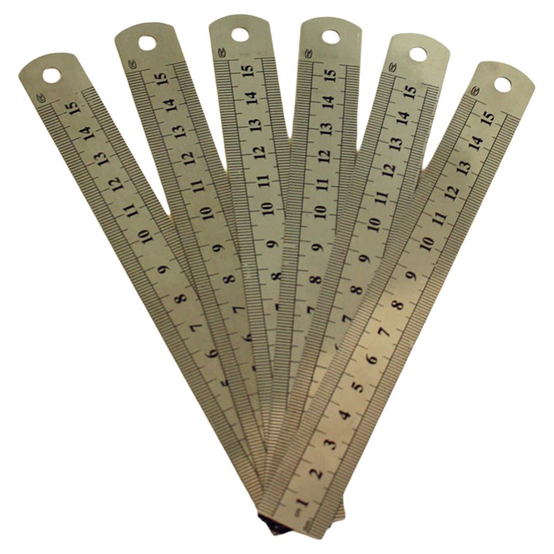 新品学生钢尺15cm20CM30cm公分钢直尺子不锈钢直尺子办公文具