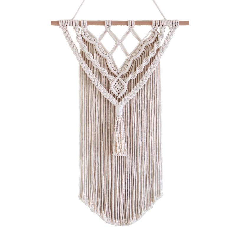 ins家居装饰手工编织挂毯macrame北欧波西米亚diy民宿背景墙挂饰