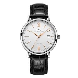 【自营】中古95新万国柏涛菲诺系列男表机械手表瑞士腕表鳄鱼皮