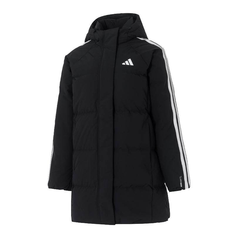 Adidas阿迪达斯女装2025冬季新款W 3S MID D JKT连帽羽绒服KC2486
