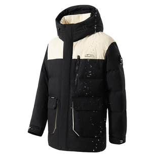 工装羽绒服男冬季2025新款加厚极寒保暖连帽冬装男生90绒冲锋外套