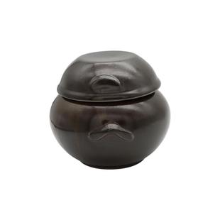 韩国进口传统陶土罐辣白菜罐泡菜坛子储物腌菜迷你酱缸韩式调味罐