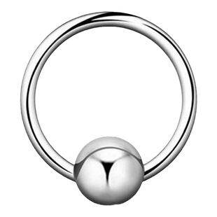 G23穿刺饰品1.2阴环男性系带穿孔高端纯钛金阴环眉环鼻PA朋克F136