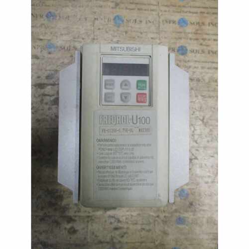 三菱FRU120S0.75KULFREQROLU100变频器200VAC1HP4.1A*已测试*
