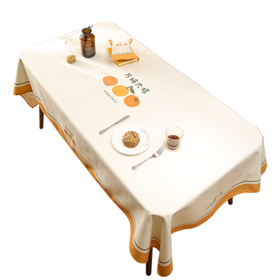 餐桌布棉麻水果长方形ins风