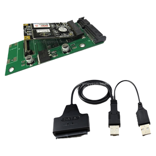 msata SSD固态硬盘转2.5寸SATA转接卡鱼捕机读卡器 msata转usb
