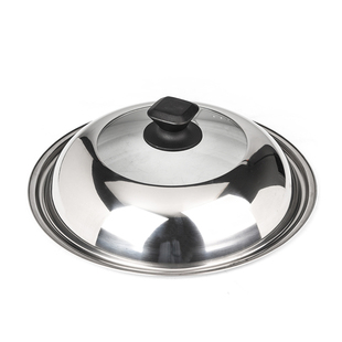 不锈钢锅盖 通用盖钢化玻璃盖可立式组合盖厨房炒菜锅盖30CM-42CM