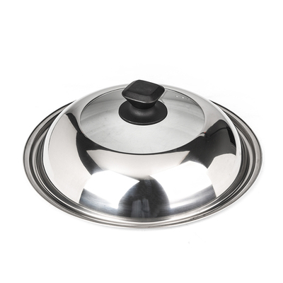 不锈钢锅盖钢化玻璃组合盖特厚