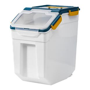 猫粮储存桶狗粮密封10斤20斤密封防潮宠物储粮桶大容量真空收纳盒