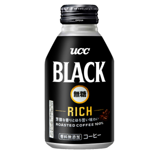 日本进口UCC悠诗诗无蔗糖黑咖啡即饮BLACK清咖饮料提神275g*24罐