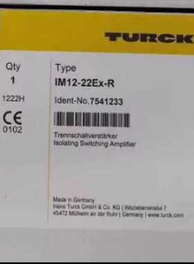 议价图尔克安全栅IM12-22Ex-R/24VDC,美国ES-FA-11AA 02628  全新