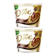 德芙丝滑牛奶巧克力216g*2碗装