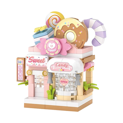 LOZ/俐智积木街景咖啡店糖果店