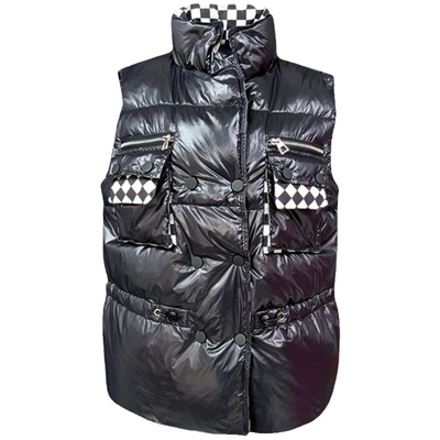 欧洲站黑色羽绒冬季新款韩国马夹