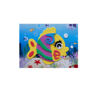 立体贴纸EVA3d卡通贴画DIY手工制作材料包儿童贴画粘贴纸刮画沙画