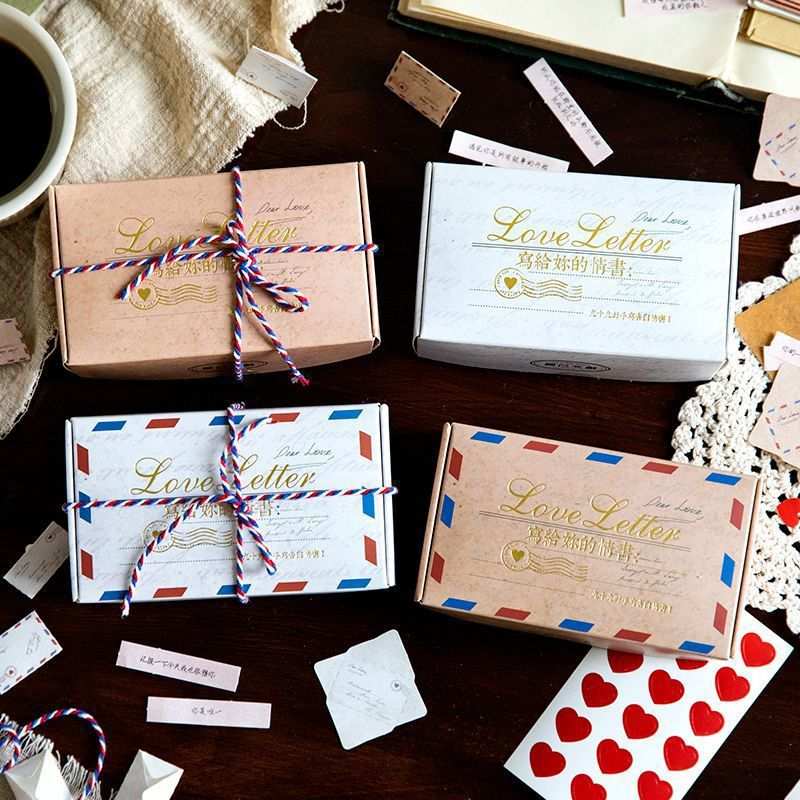 99封情书迷你信封小情侣纪念品小礼物众纸条胶囊男女朋友友谊告白