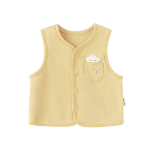 babylove【纺软织柔】婴儿马甲宝宝春秋季纯棉小马夹外出百搭上衣