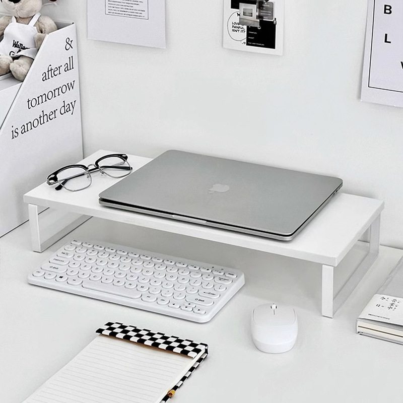 新品 宿舍增高架电脑显示屏抬高支架笔记本桌面置物架收纳架书桌