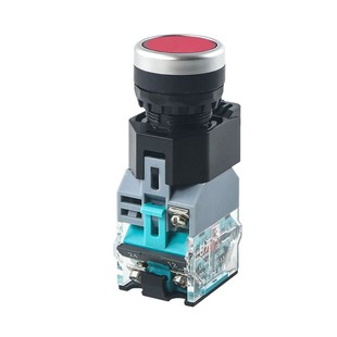 带灯按钮开关LA38-11D自锁自复位启动按钮开关红绿黄蓝白22MM