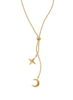 DosPuntos钛钢女可调节项链