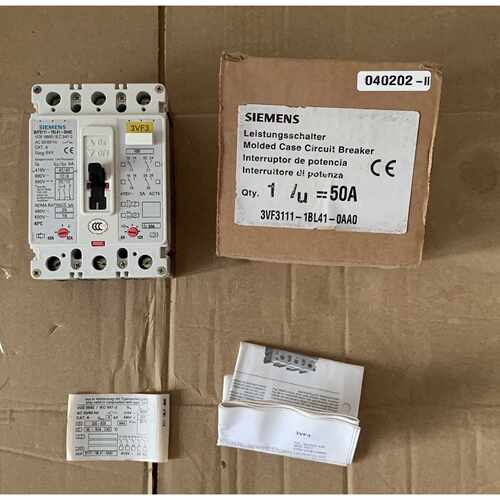 议价西门子3VF3111-1BL41-0AA0塑壳断路器50A空气开关 SIEMENS 进