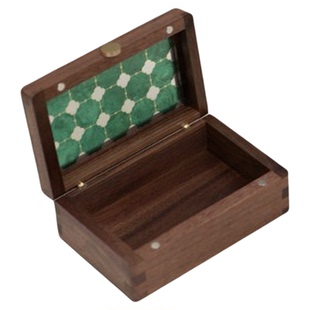 放小金条的盒子10g20g黄金存放盒创意木质彩绘玻璃盒好看的收纳盒