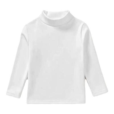 莫代尔男女童薄款中领T恤打底