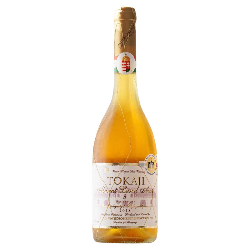 匈牙利金线5篓贵腐甜白葡萄酒