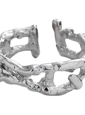 潮流原创欧美嘻哈钛钢单身戒指