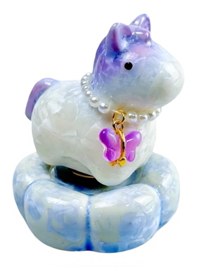 转转小马渐变色马年摆件礼物