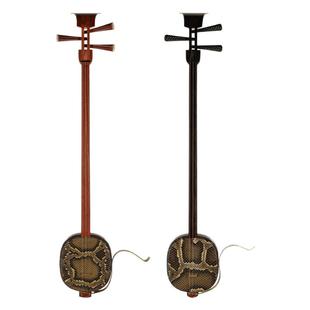 宋广宁三弦儿童大三弦民间大三弦花梨鼓子红木黑檀指板楠木担子