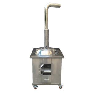 老味道新款特厚304不锈钢家用无烟柴火炉灶可移动户外节能省柴灶