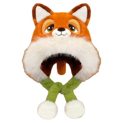 迪士尼朱迪尼克狐毛绒帽子女冬季