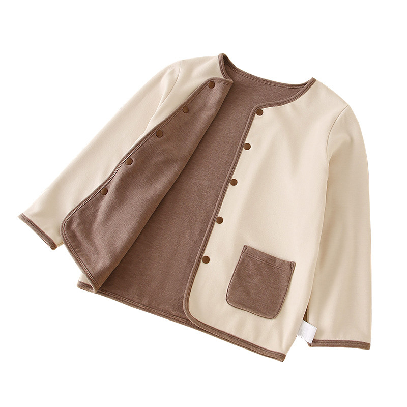 儿童棉服秋冬季新款女童棉衣双面穿棉袄外套儿童校服内搭校服神器