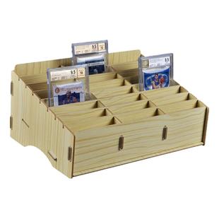 WS宝可梦球星卡CCG保粹公博PSA BGS评级卡砖展示架展示框木质展架