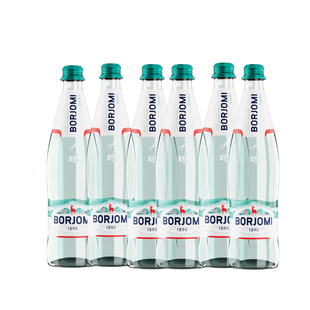 格鲁吉亚BORJOMI波尔若米天然矿泉水碱性苏打水500ml /瓶