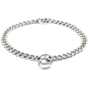 不锈钢p链 大型犬蛇链金毛马犬中型犬狗狗项圈狗链子狗脖链训狗链