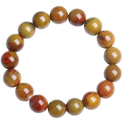 一物一图战国红玛瑙男女单圈手链