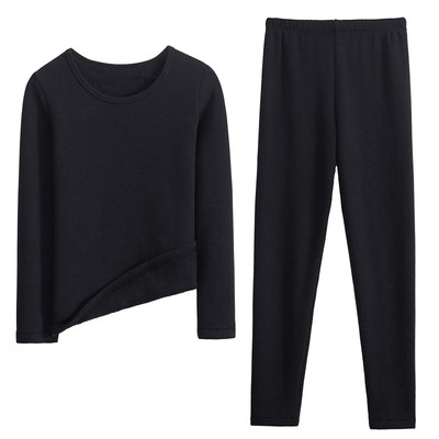 秋冬男士保暖内衣男加绒加厚套装保暖衣圆领纯棉毛衫打底秋衣秋裤