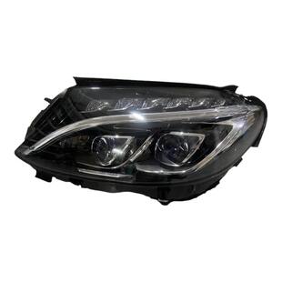 适用于奔驰C级amg C180 C200大灯总成高配W205双透镜鱼眼头灯C43