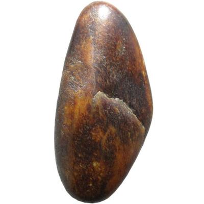 和田玉老熟金包玉籽料原石手把件