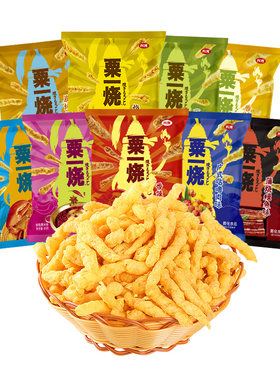 四洲粟一烧非油炸辣味膨化玉米