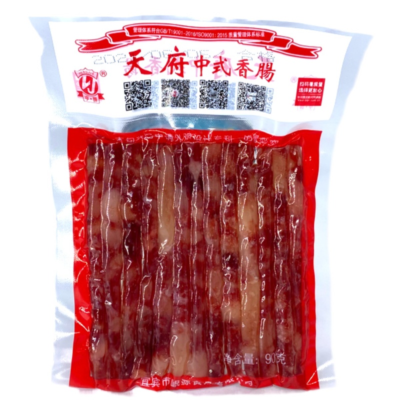 天府广味小香肠5包*90g袋中式火锅烧烤串串麻辣烫广式细腊肠宜宾