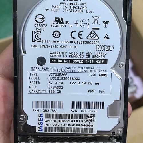 HGST HUC101830CSS200 300G 10K