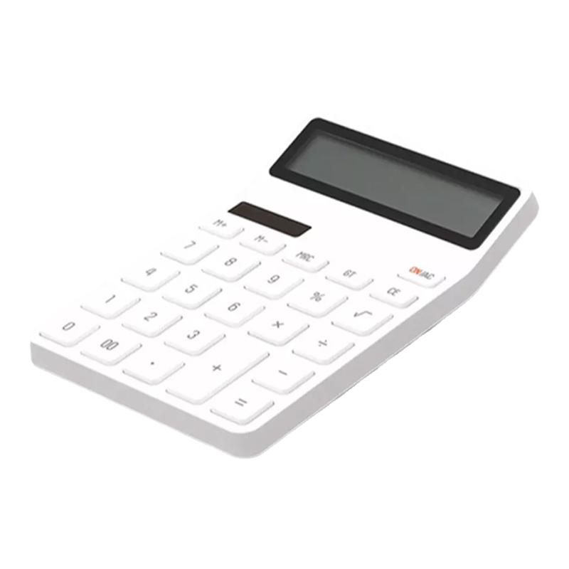 樂邁桌面計算器簡約辦公套裝家學(xué)生電池光能靈敏12位數(shù)寬屏計算機