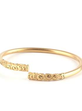 金箍棒男士钛钢百搭情侣手饰品