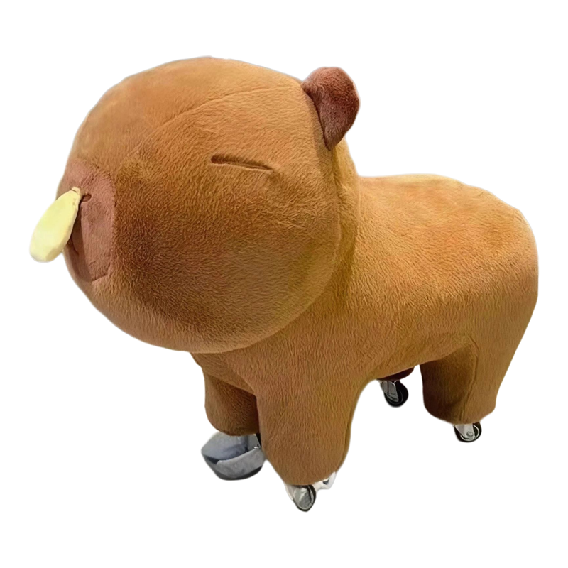 卡皮巴拉滑轮可移动矮凳子