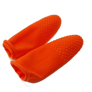 加厚防滑手指套耐水磨乳胶指套橡胶防护点钞数钱翻纸劳保胶指头套