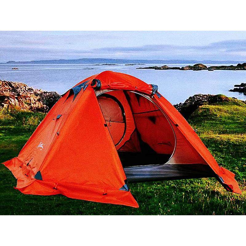 凯玛专业登山徒步户外2-3-4人双人加厚防暴雨过夜轻量化铝杆帐篷